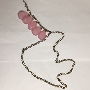 Pink jewel necklace